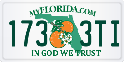 FL license plate 1733TI