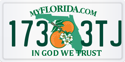 FL license plate 1733TJ