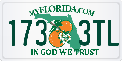 FL license plate 1733TL
