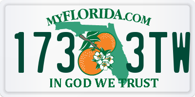 FL license plate 1733TW