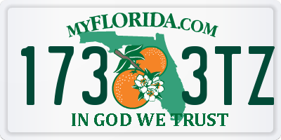 FL license plate 1733TZ