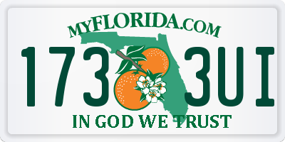 FL license plate 1733UI