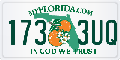 FL license plate 1733UQ