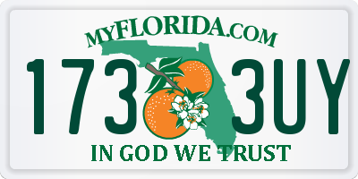 FL license plate 1733UY