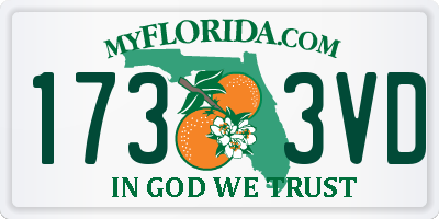 FL license plate 1733VD