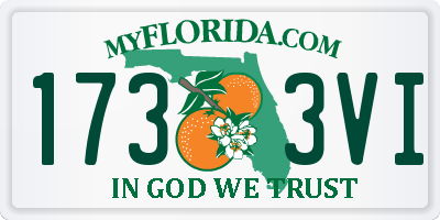FL license plate 1733VI