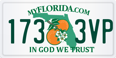 FL license plate 1733VP