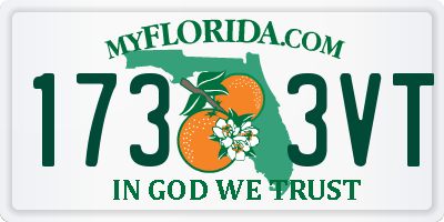 FL license plate 1733VT