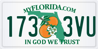FL license plate 1733VU