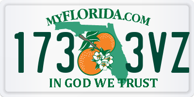 FL license plate 1733VZ