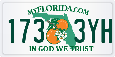 FL license plate 1733YH