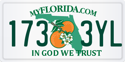 FL license plate 1733YL