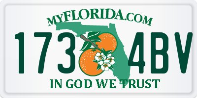 FL license plate 1734BV