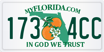 FL license plate 1734CC