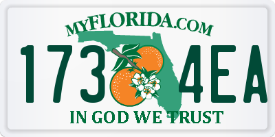 FL license plate 1734EA
