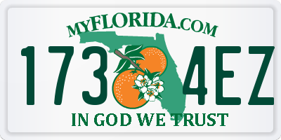 FL license plate 1734EZ