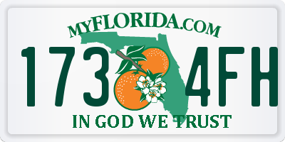 FL license plate 1734FH