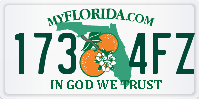 FL license plate 1734FZ