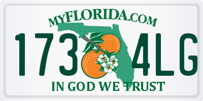 FL license plate 1734LG