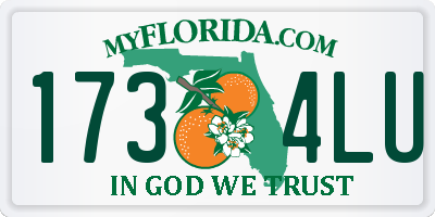 FL license plate 1734LU