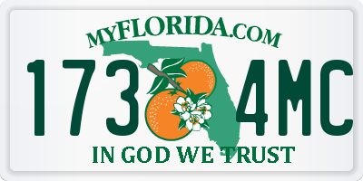 FL license plate 1734MC