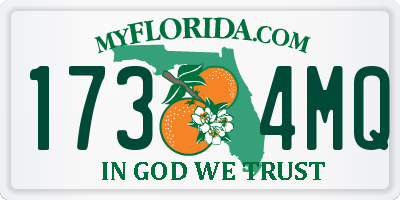 FL license plate 1734MQ