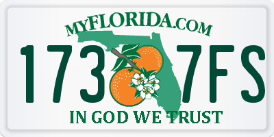 FL license plate 1737FS