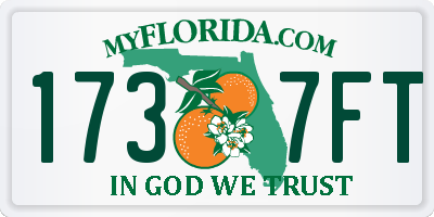 FL license plate 1737FT