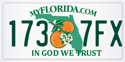 FL license plate 1737FX