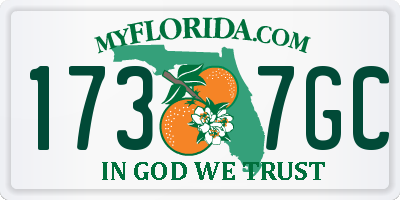FL license plate 1737GC