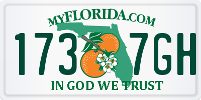 FL license plate 1737GH