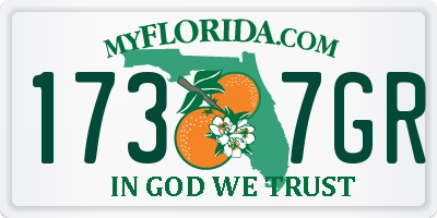 FL license plate 1737GR