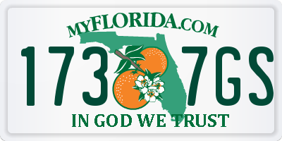 FL license plate 1737GS