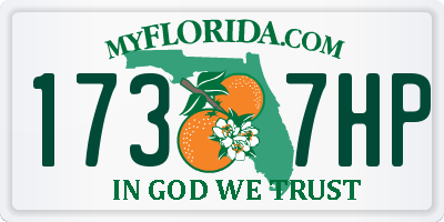 FL license plate 1737HP