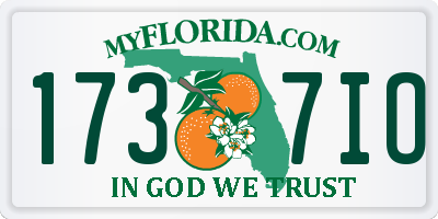 FL license plate 1737IO