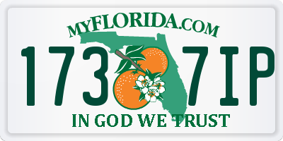 FL license plate 1737IP