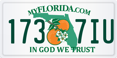 FL license plate 1737IU