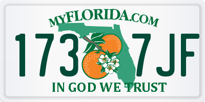FL license plate 1737JF
