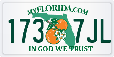 FL license plate 1737JL