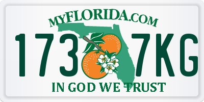 FL license plate 1737KG