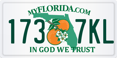 FL license plate 1737KL
