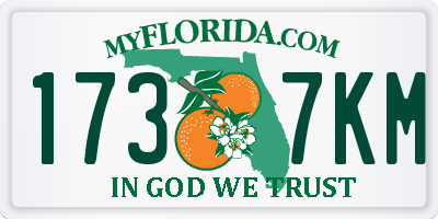 FL license plate 1737KM