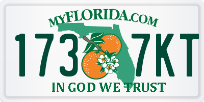 FL license plate 1737KT