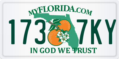FL license plate 1737KY