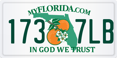 FL license plate 1737LB