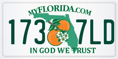 FL license plate 1737LD