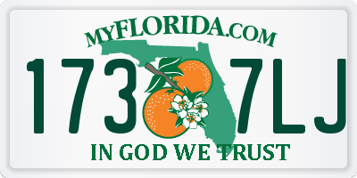 FL license plate 1737LJ