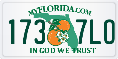 FL license plate 1737LO