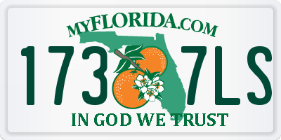 FL license plate 1737LS