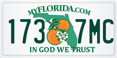 FL license plate 1737MC
